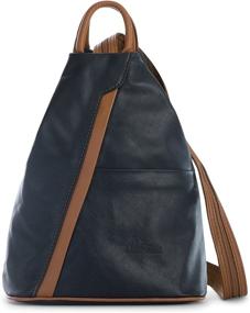img 4 attached to 🎒 LiaTalia Unisex Soft Italian Leather Convertible Strap Small Backpack Rucksack Duffle Bag - ALEX: A Versatile and Stylish Companion