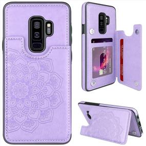 img 4 attached to MMHUO For Samsung Galaxy S9 Plus Case With Card Holder Cell Phones & Accessories