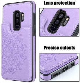 img 1 attached to MMHUO For Samsung Galaxy S9 Plus Case With Card Holder Cell Phones & Accessories