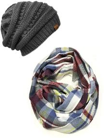 img 4 attached to Stay Fashionable This Winter with 🧣 Allydrew's Infinity Women's Accessories and Scarves & Wraps