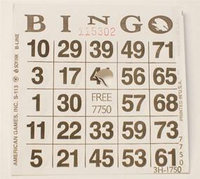 img 1 attached to 🎟️ American Games Punchout Bingo Cards - Pack of 250 (Choose Your Color)