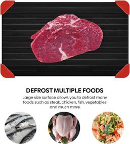 img 3 attached to Revolutionary Skyytel Defrosting Tray: Rapidly Thaws Frozen Meat
