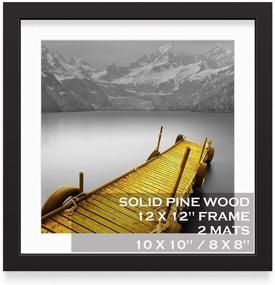 img 4 attached to Versatile and Stylish 12x12 Picture Frames - Perfect for Displaying 10x10 or 8x8 Photos - Wall or Tabletop Mount - 1 Pack