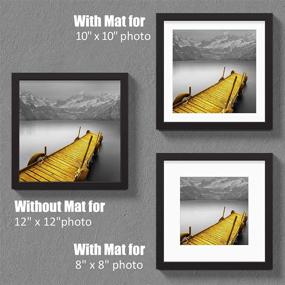 img 3 attached to Versatile and Stylish 12x12 Picture Frames - Perfect for Displaying 10x10 or 8x8 Photos - Wall or Tabletop Mount - 1 Pack