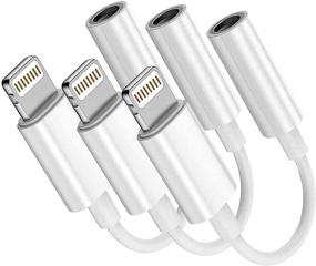 img 4 attached to 🎧 DESOFICON 3Pack Apple MFi Certified Headphone Adapter for iPhone 12/12 Pro/11/11 Pro/XS/XR/X/8/7 Plus/SE – Lightning to 3.5mm Aux Connector Dongle for Earphones