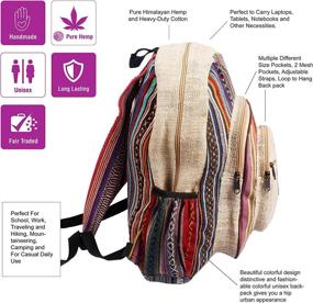 img 3 attached to 🎒 Maha Bodhi Organic Handcrafted Backpack