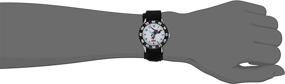 img 2 attached to Marvel Kids' W000106 Time Teacher Stainless Steel Watch - Black Nylon Band
