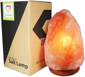 img 3 attached to 🌟 Himalayan Salt Lamp - Natural Hand Carved Crystal Rock Salt Lamp with Elegant Wood Base, Includes 25W Bulb, Electric-Cord, 6~7 Inch Size, 3~6 lbs Weight