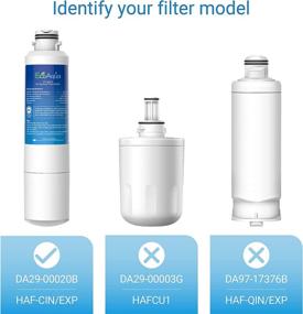 img 2 attached to 🧊 EcoAqua EFF-6027A Refrigerator Water Filter - 3 Pack, Compatible with Samsung DA29-00020B, DA29-00020A, HAF-CIN/EXP, 46-9101