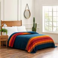 pendleton king grand canyon sherpa blanket - oversized 112"x92" - over 10,000 square inches logo