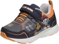 🐾 josmo boys paw patrol sneaker: lightweight with easy strap closure logo