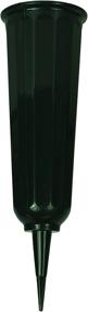 img 3 attached to 🏺 Set of 4 Green Cemetery Vases by Black Duck Brand - 9.75"x3" with Stake - Turf-Blending Green Color