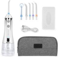 🚿 h2ofloss cordless water dental flosser - portable oral irrigator for teeth, braces | rechargeable, ipx7 waterproof teeth cleaner for home & travel logo