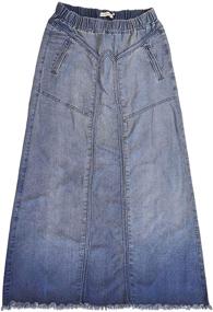 img 3 attached to 👗 Stylish & Versatile: CHARTOU Women's Retro Maxi Denim Skirt with Pockets