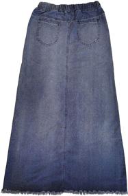 img 2 attached to 👗 Stylish & Versatile: CHARTOU Women's Retro Maxi Denim Skirt with Pockets