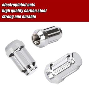 img 2 attached to 🔧 Richeer 20PCS 1.38 inch Chrome Wheel Lug Nuts - 12mmx1.5 Spline Acorn Tuner MK for Honda Accord Civic Odyssey Element HR-V Sierra with 1 Socket Key