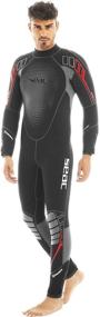 img 4 attached to Seac Komoda 7mm Full Wetsuit: High Stretch Yamamoto Neoprene for Men and Women