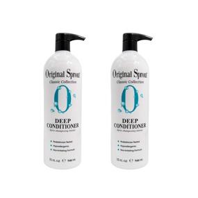 img 3 attached to 💆 Original Sprout Deep Conditioner: Vegan Classic Hair Care Treatment - 2 Pack, 32 oz. (Packages Vary)