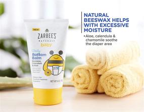 img 1 attached to 🍯 Zarbee's Naturals Baby Daily Bottom Balm: Beeswax, Calendula, Aloe - 4oz Size