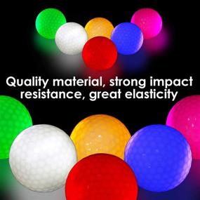 img 3 attached to 🏌️ Glow Golf Balls by ESTARCONTIGO: Long Lasting Flashing Golf Balls for Night Sports – Multi Colors Available!