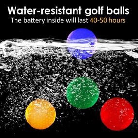 img 1 attached to 🏌️ Glow Golf Balls by ESTARCONTIGO: Long Lasting Flashing Golf Balls for Night Sports – Multi Colors Available!