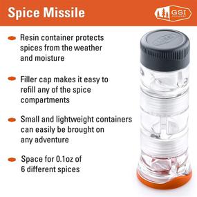 img 3 attached to 🌶️ GSI Outdoors - Spice Missile: Camping and Outdoor Spice Carrier - Lightweight and Modular