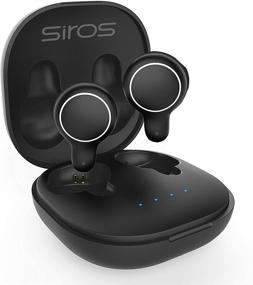 img 4 attached to 🎧 SIROS True Wireless Earbuds: 5H Continuous Playtime, 25H Cyclic Charging, Touch Control, & Binaural Stereo Bass Bluetooth