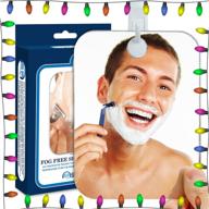 🪞 the shave well company deluxe anti-fog shower mirror: 33% larger, fogless, with removable adhesive hook logo
