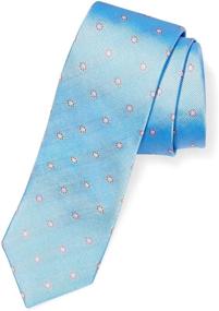 img 3 attached to 🌸 Stylish BUTTONED Classic Necktie with Timeless Flower Design