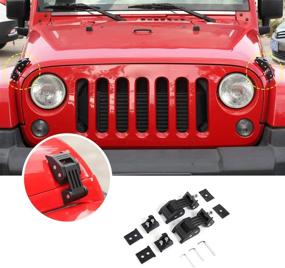 img 4 attached to JeCar Stainless Locking 2007 2017Jeep Wrangler