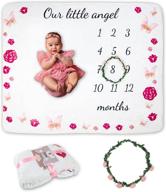 coracle monthly milestone butterfly blanket logo