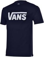 vans classic black white t shirt men's clothing logo
