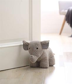 img 2 attached to 🐘 Decorative Door Stopper by Morgan Home – Available in a Variety of Charming Animals and Styles – Sturdy, Elegant Home Decor that Easily Matches – Measures Approximately 11 x 5.5 x 5.5 Inches (Grey Elephant)