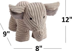 img 1 attached to 🐘 Decorative Door Stopper by Morgan Home – Available in a Variety of Charming Animals and Styles – Sturdy, Elegant Home Decor that Easily Matches – Measures Approximately 11 x 5.5 x 5.5 Inches (Grey Elephant)