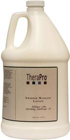 img 3 attached to 🌼 TheraPro Swedish Massage Lotion - Sunflower Oil Infused - Unscented, Water Dispersible - Smooth Gliding, Long-lasting Workability - No Residue - Hydrate Skin, Soothe Soreness - 1 Gallon/128oz