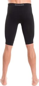 img 3 attached to Zensah Compression Shorts for Hamstring Support and Running Recovery - Athletic Compression Short