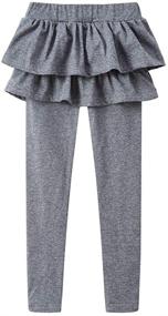 img 4 attached to BOGIWELL Girls' Clothing: Footless Leggings for Spring and Autumn