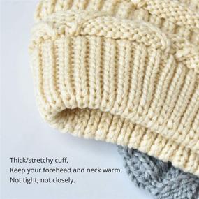 img 2 attached to Chic and Cozy: ENJOYFUR Womens Knit Slouchy Beanie Hat for Winter Fashionistas