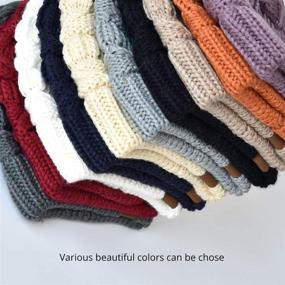 img 1 attached to Chic and Cozy: ENJOYFUR Womens Knit Slouchy Beanie Hat for Winter Fashionistas