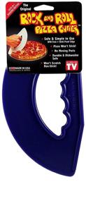 img 1 attached to 🍕 Cobalt Blue Rock'n Roll Pizza Cutter: Slice and Dice in Style!