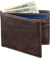 👔 stylish and functional genuine leather bifold men's wallets, card cases & money organizers with blocking technology logo