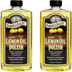 img 4 attached to Parker & Bailey Natural Lemon Oil Polish 16oz - 2 Pack: Revitalize and Shine with the Power of Lemon