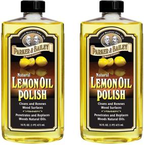 img 3 attached to Parker & Bailey Natural Lemon Oil Polish 16oz - 2 Pack: Revitalize and Shine with the Power of Lemon