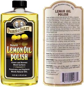 img 2 attached to Parker & Bailey Natural Lemon Oil Polish 16oz - 2 Pack: Revitalize and Shine with the Power of Lemon