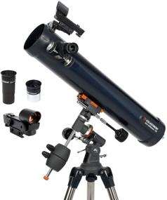 img 4 attached to 🔭 Celestron AstroMaster 76EQ Newtonian Telescope: Perfect Reflector Telescope for Beginners with Fully-Coated Glass Optics, Adjustable-Height Tripod & BONUS Astronomy Software Package