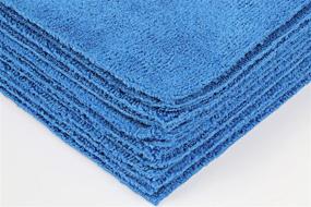 img 2 attached to 🧼 Microfiber Ultrasonic Cut Cleaning Towels - CleanAide, 14 x 14in, 300 GSM, 12-Pack