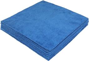 img 3 attached to 🧼 Microfiber Ultrasonic Cut Cleaning Towels - CleanAide, 14 x 14in, 300 GSM, 12-Pack