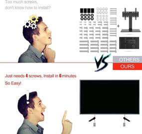img 2 attached to 📺 TV Stand Legs for TCL 43" 3-Series, 50" & 55" 4-Series TVs - Pedestal Feet Compatible with TCL Models 43S303, 50S423, 50S425, 55S421, 55S425 (Includes Screws)