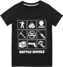 img 3 attached to 🎮 Black Battle Royale Gaming T-Shirt for Boys - Boys' Clothing