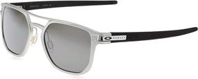 img 4 attached to 🕶️ Premium Style and Innovation: Oakley Men's OO4128 Latch Alpha Metal Round Sunglasses